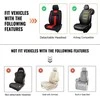 VEVOR Universali automobilinė sėdynių uždangalų komplektas, 6 vnt.