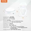 VEVOR Pakeltas tualeto dangtis su 10 cm paaukštinimu