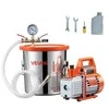 VEVOR 110 l/min vakuuminis siurblys su 11,36 l plienine kamera