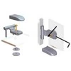 ABLOY durų vyriai garinės pirties durims, pilka, ABLFL75
