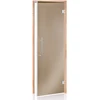 Andres Glass Solutions AD BENELUX stiklinės pirties durys, 70 x 190, Juodalksnis, Bronzinė