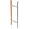 Andres Glass Solutions AD BENELUX stiklinės pirties durys, 80 x 190, Juodalksnis, Pilka