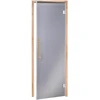 Andres Glass Solutions AD BENELUX stiklinės pirties durys, 80 x 190, Juodalksnis, Pilka