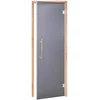 Andres Glass Solutions AD BENELUX stiklinės pirties durys, Matinis stiklas, 90 x 210, Juodalksnis, Matinė pilka