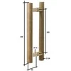 Andres Glass Solutions AD durų rankena stiklinėms durims L-400, balta