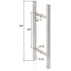 Andres Glass Solutions AD Durų rankena stiklinėms durims AU Premium, plieninė-juoda
