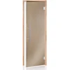 Andres Glass Solutions AD LUX stiklinės pirties durys, tonuotas stiklas, 90 x 190, Juodalksnis, Bronzinė