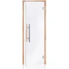 Andres Glass Solutions AD LUX stiklinės pirties durys, tonuotas stiklas, 80 x 190, Juodalksnis, Permatoma
