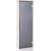 Andres Glass Solutions AD LUX stiklinės pirties durys, Matinis stiklas, 80 x 210, Drebulė, Matinė pilka
