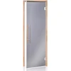 Andres Glass Solutions AD LUX stiklinės pirties durys, tonuotas stiklas, 70 x 190, Juodalksnis, Pilka