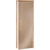 Andres Glass Solutions AD NATURAL stiklinės pirties durys, 80 x 210, Juodalksnis, Bronzinė
