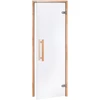 Andres Glass Solutions AD NATURAL stiklinės pirties durys, 70 x 190, Juodalksnis, Permatoma