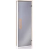 Andres Glass Solutions AD NATURAL stiklinės pirties durys, 80 x 210, Drebulė, Pilka