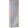 Andres Glass Solutions AD NATURAL stiklinės pirties durys, 80 x 190, Juodalksnis, Pilka