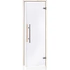 Andres Glass Solutions AD PREMIUM LIGHT stiklinės pirties durys, 70 x 190, Drebulė, Permatoma