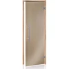 Andres Glass Solutions AD PREMIUM LIGHT stiklinės pirties durys, 70 x 190, Juodalksnis, Bronzinė