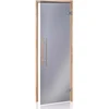 Andres Glass Solutions AD PREMIUM LIGHT stiklinės pirties durys, 70 x 190, Juodalksnis, Pilka