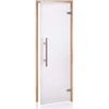 Andres Glass Solutions AD PREMIUM LIGHT stiklinės pirties durys, Matinis stiklas, 70 x 190, Juodalksnis, Matinė permatoma