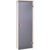 Andres Glass Solutions AD STANDART stiklinės pirties durys, Matinis stiklas, 80 x 210, Drebulė, Matinė pilka