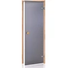 Andres Glass Solutions AD STANDART stiklinės pirties durys, Matinis stiklas, 70 x 210, Juodalksnis, Matinė pilka