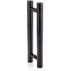 Andres Glass Solutions AD stiklinės pirties durys, Juodas rėmas, 70 x 210, Pilka