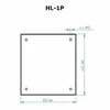Apsauginis padėklas HL-1P malkinėms krosnelėms SKAMET, juodas
