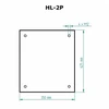 Apsauginis padėklas HL-2P malkinėms krosnelėms SKAMET, juodas