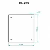 Apsauginis padėklas HL-2PS malkinėms krosnelėms SKAMET, juodas