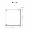 Apsauginis padėklas HL-2ST malkinėms krosnelėms SKAMET, juodas