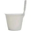 Baltas plastikinis pirties kubiliukas, 3l