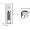 Elektrinė krosnelė - HARVIA Cilindro Corner XE 6,8 kW