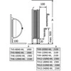 Elektrinė pirties krosnelė – SAWOTEC Tower Wall, be valdymo pulto 6 kW