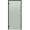 Harvia Juodas Line rakinamos stiklinės durys, Satin, 7x21, juodas aliuminio rėmas