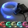 Sieninis šviestuvas LED RGB apšvietimas šviesolaidinis SPALVOTOS ŽVAIGŽDĖS 2 m.