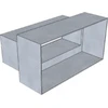 Metiksa Perėjimas grotelėms tiesus, 160x80 mm