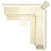 Modulinis pirties gultas PREMIUM, Drebulės mediena 3200 x 3290 mm