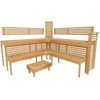 Modulinis pirties gultas PREMIUM, juodalksnio mediena 2400 x 2490 mm