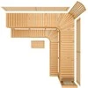 Modulinis pirties gultas PREMIUM, juodalksnio mediena 2900 x 2990 mm
