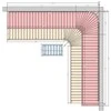 Modulinis pirties gultas PREMIUM, juodalksnio mediena 3200 x 3290 mm