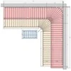 Modulinis pirties gultas PREMIUM, Termo-drebulės mediena 2900 x 2990 mm