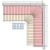 Modulinis pirties gultas PREMIUM, Termo-drebulės mediena 2600 x 2690 mm