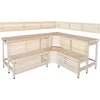 Modulinis pirties gultas su „Saulutėmis“ 1823 x 2114 mm, juodalksnis