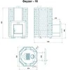 Novaslav Malkinė pirties krosnelė - NOVA GEYSER 16