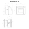Novaslav Malkinė pirties krosnelė - NOVA KASKAD 18