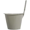 Pilkas plastikinis pirties kubiliukas, 3l