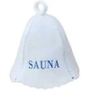 Pirties kepurė - Sauna, mėlynu užrašu