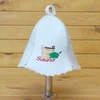 Pirties kepurė - SAUNA su kubiliuku ir vanta, balta