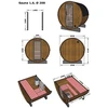 Pirties namelis - Terrace sauna, karščiu apdorota eglė