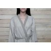 Rankų darbo lininis chalatas - kimono XS-S