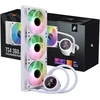 1STPLAYER TS4 360, 360 mm AIO procesoriaus aušintuvas, ARGB, LED ekranas, baltas